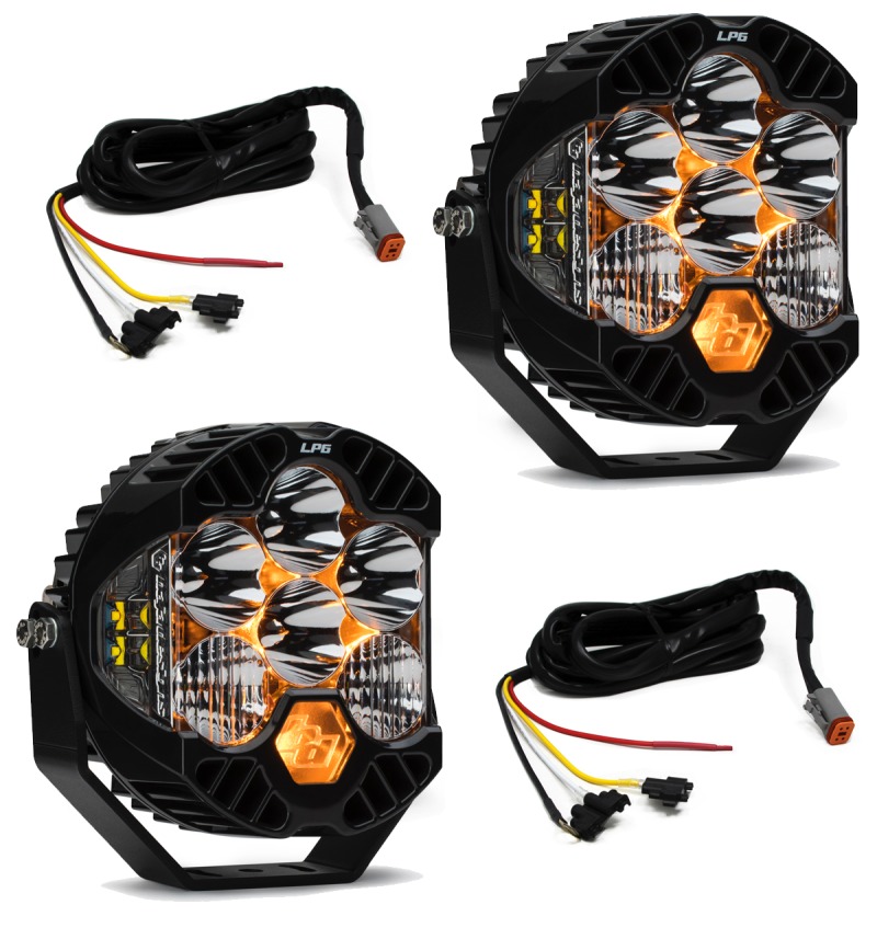 LED Light Kit LP6 w/Upfitter For Jeep JL/JT Rubicon Steel Bumper - Click Image to Close