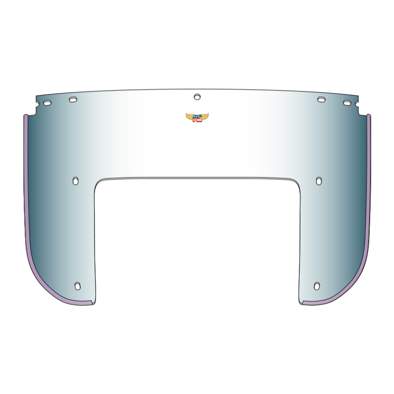 National Cycle HD Beaded Separate Windshield - Clear - Click Image to Close