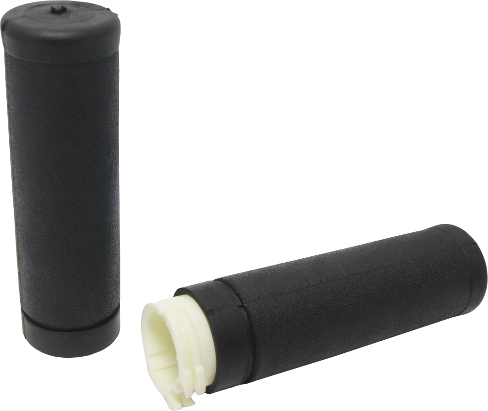 Black Rubber Grips - For 84-20 Harley-Davidson - Click Image to Close