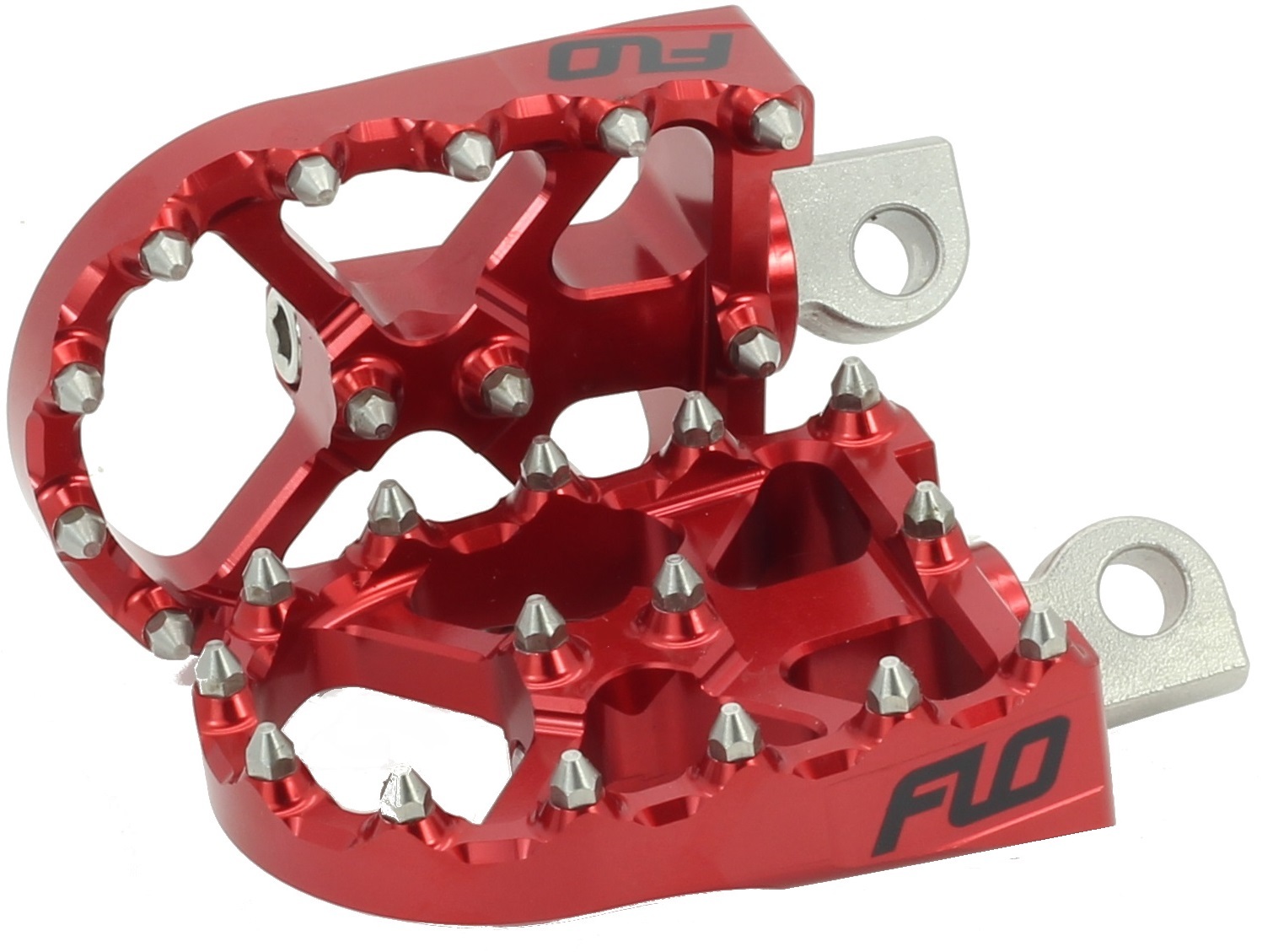 BMX Style Footpegs Red - Click Image to Close