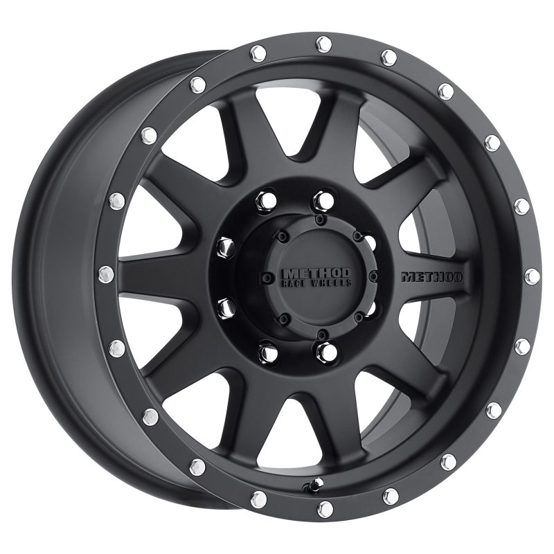 MR301 The Standard 18x9 +18mm Offset 8x180 130.81mm CB Matte Black Wheel - Click Image to Close