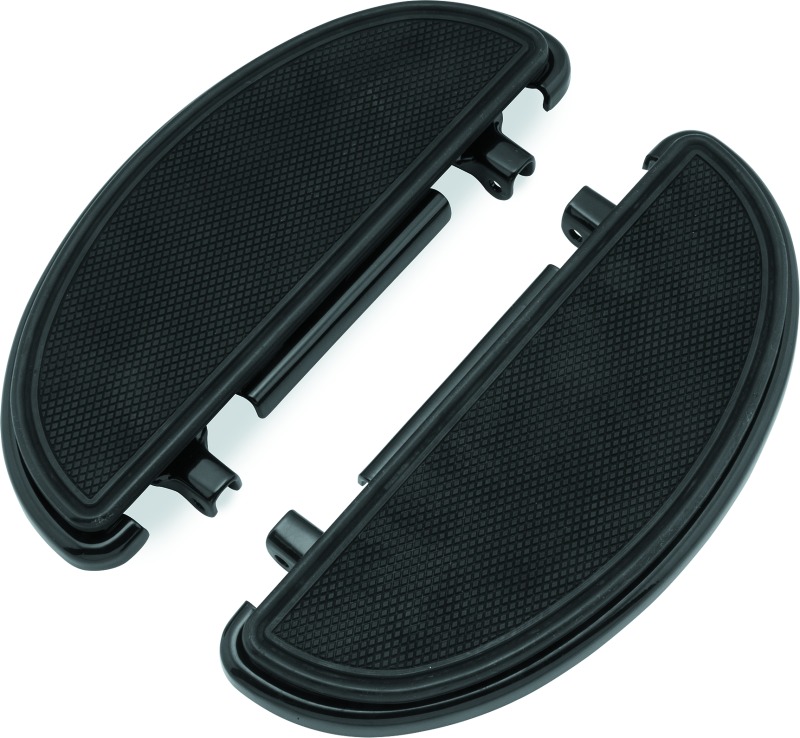 Biker's Choice Half-Moon Floorboard Kit Black - Click Image to Close