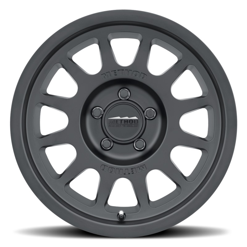 MR703 17x8.5 +35mm Offset 5x150 110.5mm CB Matte Black Wheel - Click Image to Close