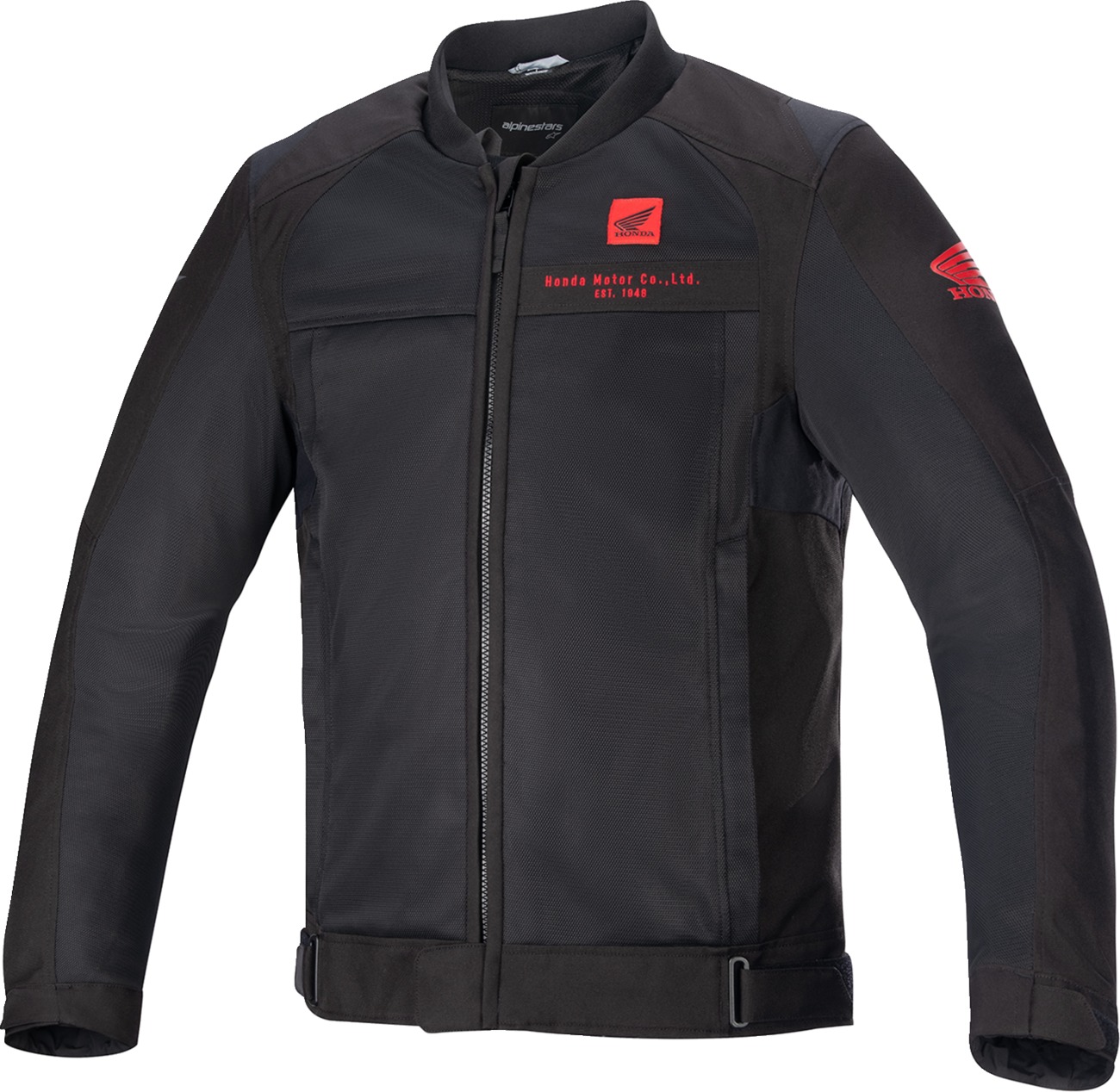 Alpinestars Honda Luc v2 Air Jacket Black/Red Men's Large - Vented street jacket with armor, Black/Red, Men's L - Click Image to Close