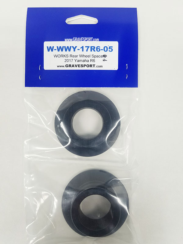 WORKS R6 Rear Wheel Captive Spacers Kit - Click Image to Close