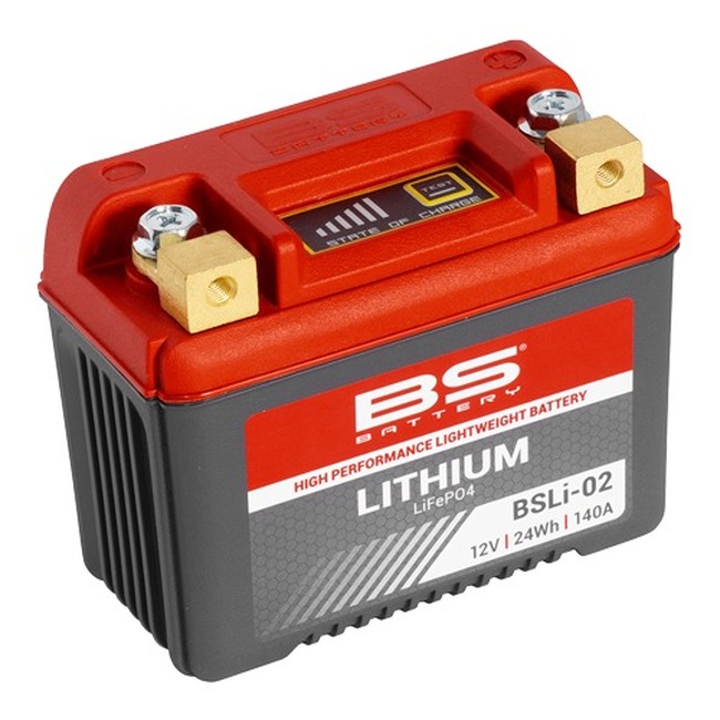 BSLI-02 Lithium Battery, 24Wh, 140 Amps - Replaces YTX4L, YTX5L, YTX7L, YTZ7, YTZ8, YB4/5/7L - Click Image to Close
