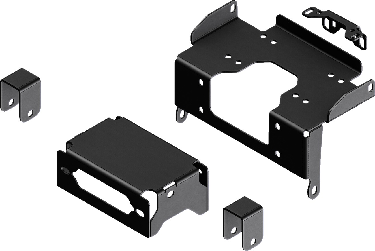 KFI Winch Mount Black Steel Fits 22-23 Honda Talon 1000/4 - Click Image to Close