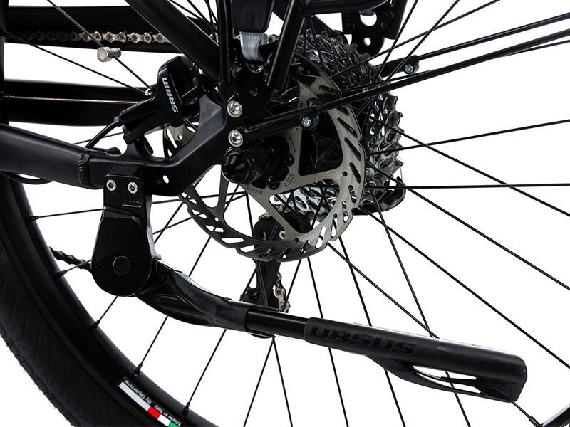Black Seven Days Living E-Bike - Medium Frame Trekking Bike - Click Image to Close