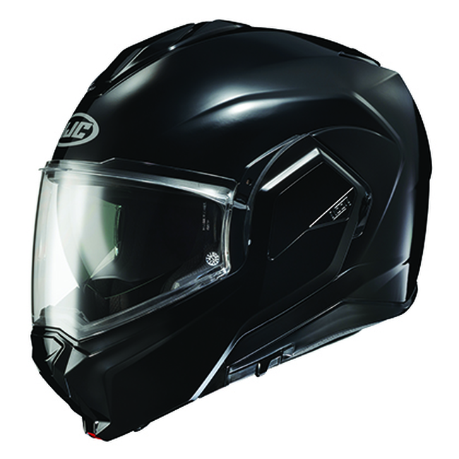 HJC i100 Modular Street Helmet Black LG - Modular motorcycle helmet, Black, Size LG - Click Image to Close