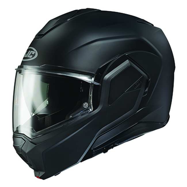 HJC i100 Modular Street Helmet LG SF Black - Modular helmet, size LG, SF Black, DOT approved - Click Image to Close