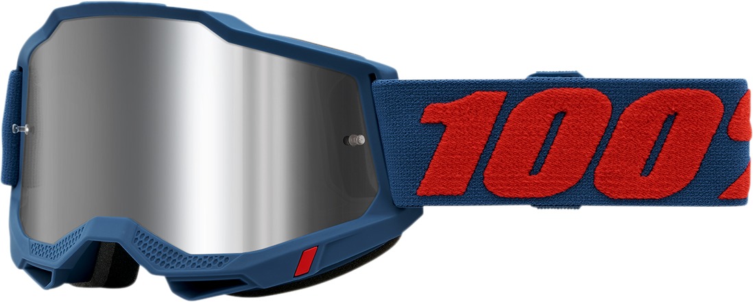 100% Accuri 2 Odeon Goggles with Flash Silver Lens - Click Image to Close