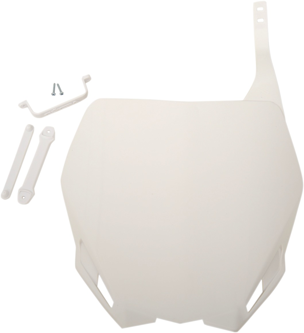 Cycra Stadium Number Plate White For Yamaha - Click Image to Close