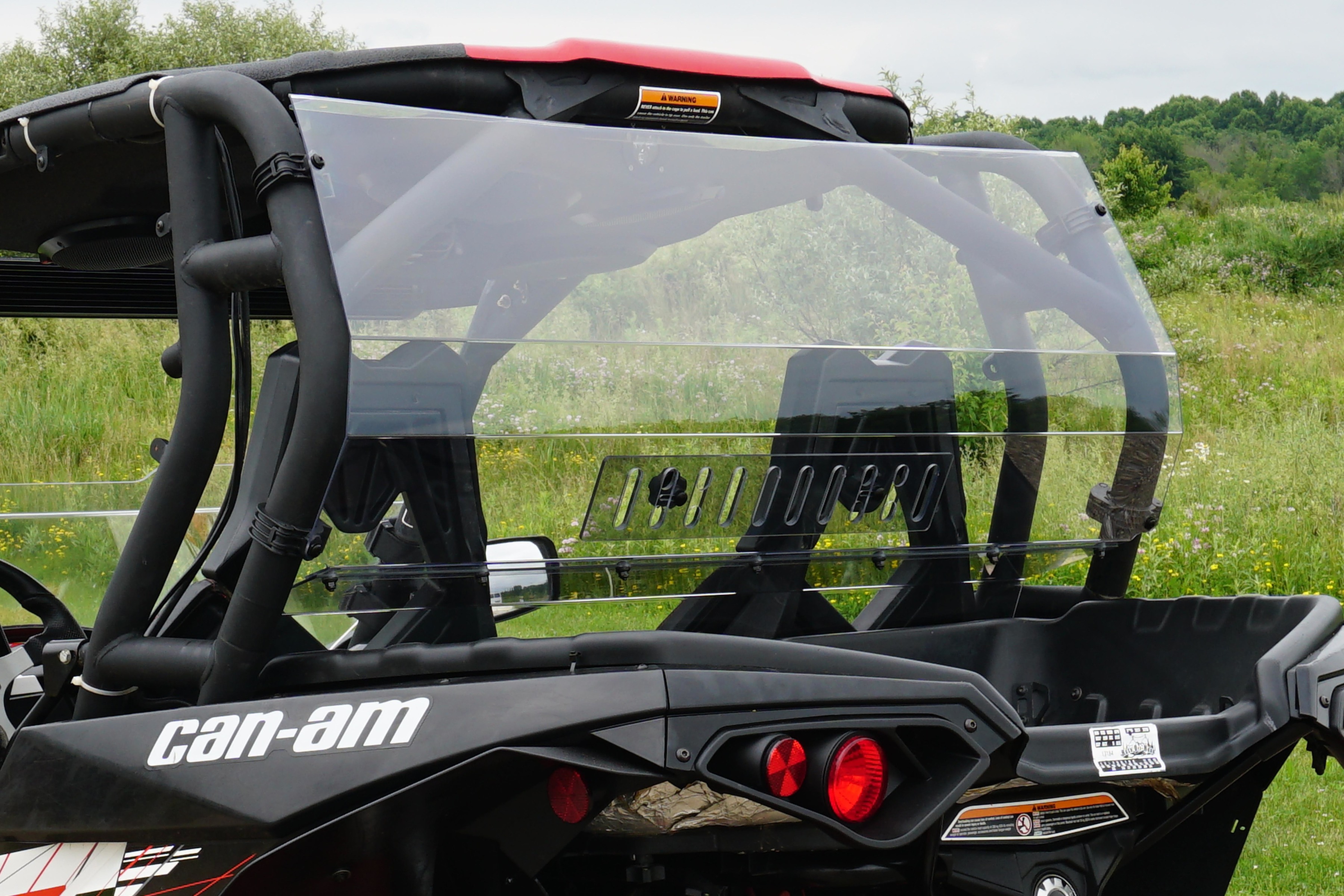 Clear Rear Windshield - For 2019 Yamaha YXZ1000R /SE /SS - Click Image to Close