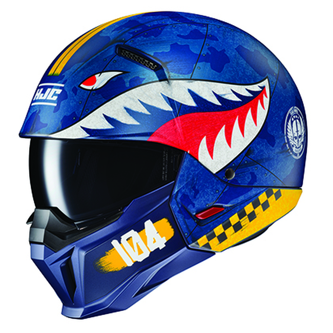 HJC i20 Vanguard Convertible Street Helmet LG MC2SF - Convertible street helmet, size LG, color MC2SF - Click Image to Close
