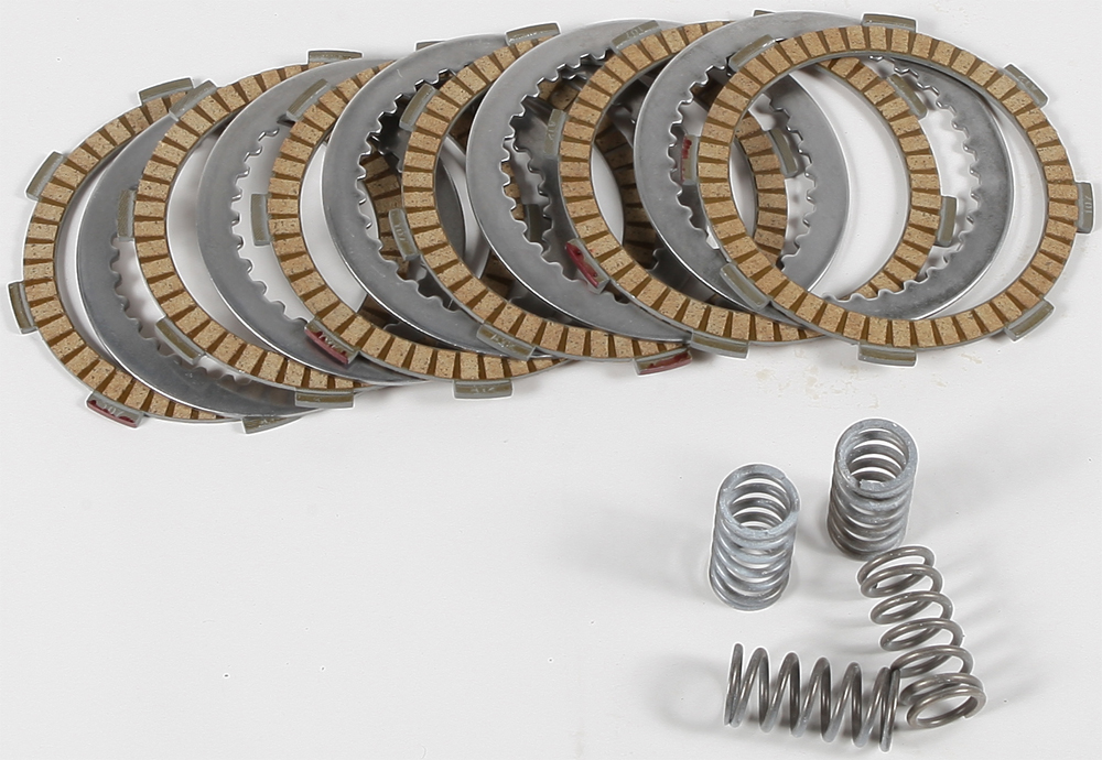 Complete Clutch Plate Kit - Fibers & Spring w/ Steels - 07-15 Honda CRF150R/RB - Click Image to Close