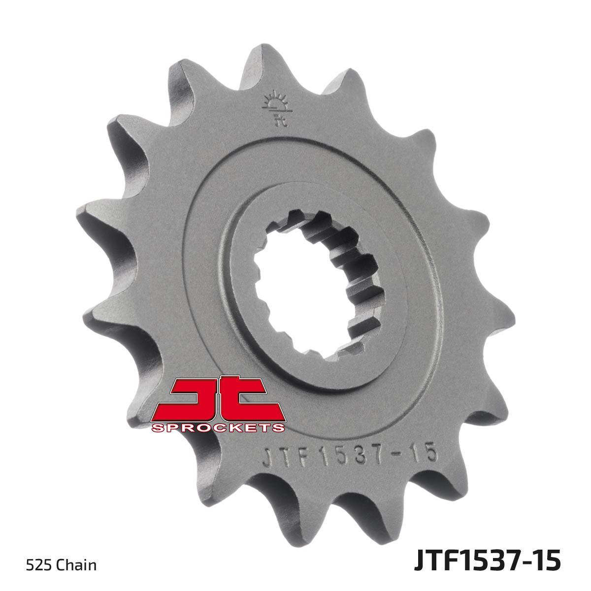 Front Steel Countershaft Sprocket - 15 Tooth 525 - Click Image to Close