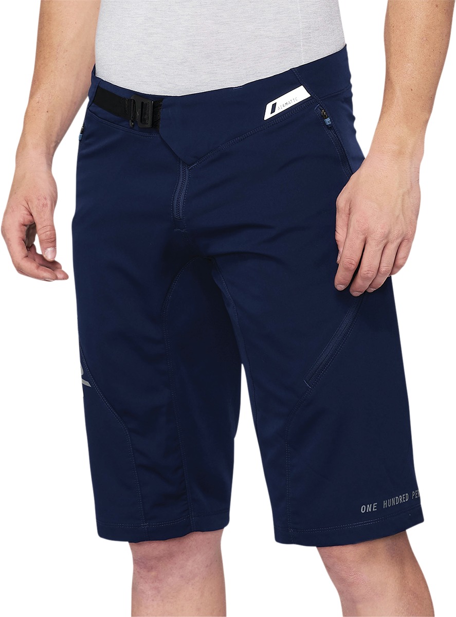 100% Men's Airmatic Shorts Navy Size 36 - Click Image to Close