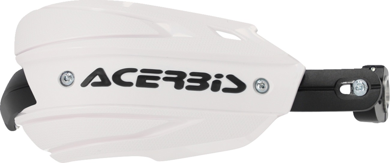 Acerbis Endurance X Handguards White/Black Universal Pair - Ultra-durable closed handguard, universal fit - Click Image to Close