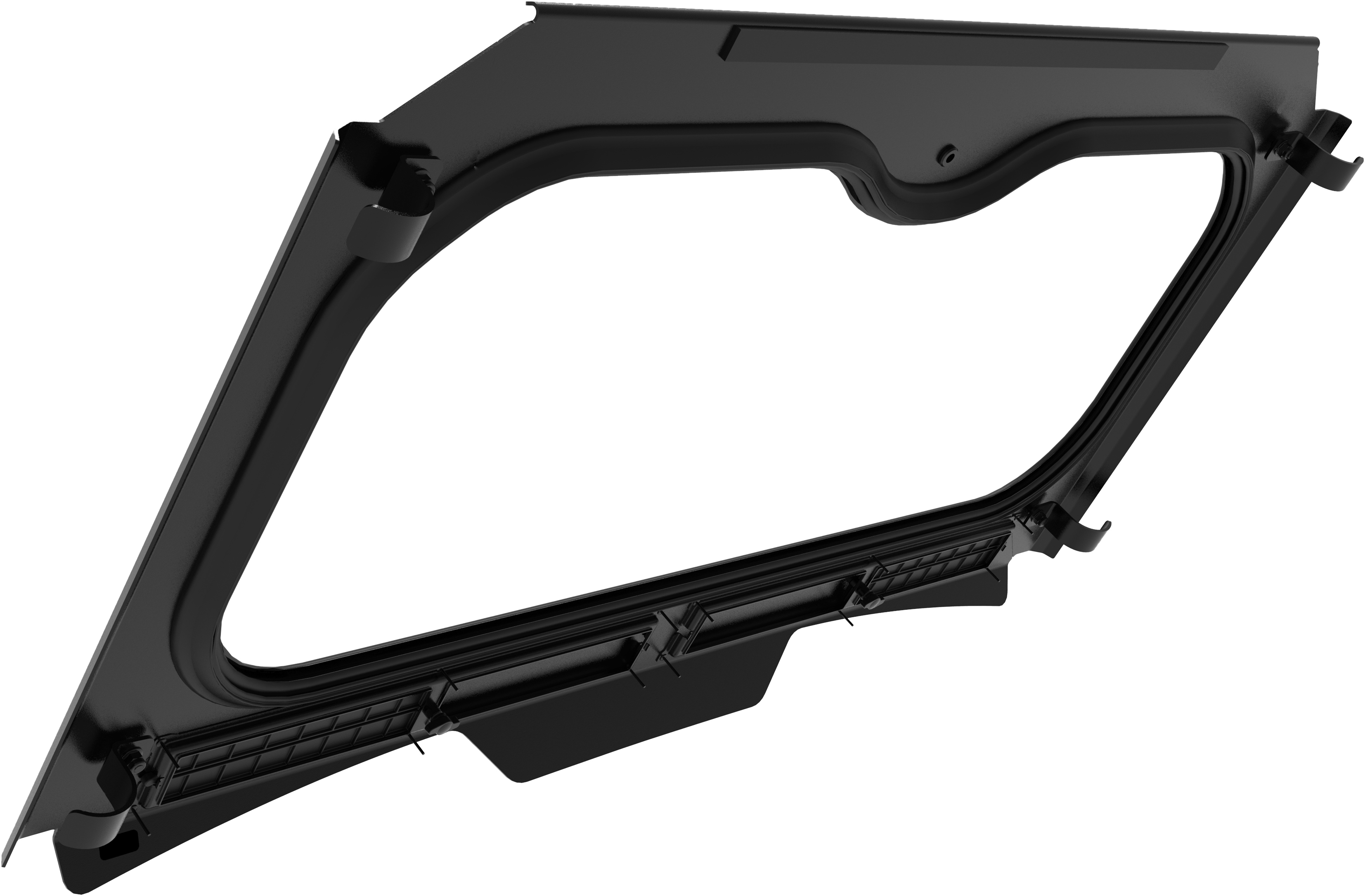 Glass Windshield w/ Metal Frame & Mounts - For 19-20 Polaris RZR XP - Click Image to Close