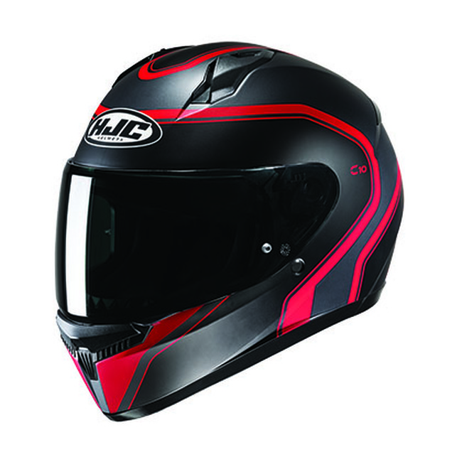 HJC C10 Elie Full-Face Helmet XXS MC1SF - Full-face street helmet, XXS, MC1SF color - Click Image to Close