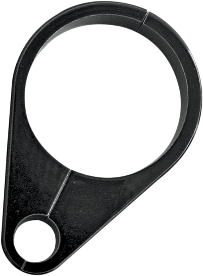 Drag Specialties Single Cable Clamp Black 1-1/2 in. Billet Aluminum - Single cable clamp, black, fits 1-1/2 in. bars - Click Image to Close
