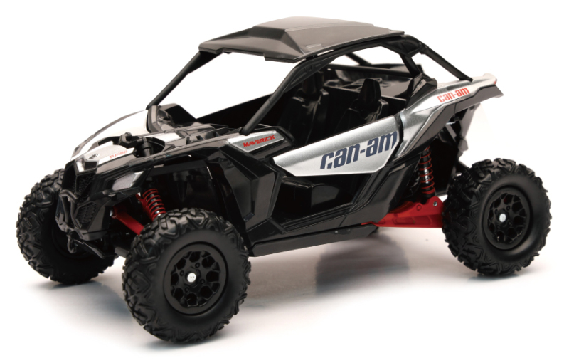 1:18 Scale Can-Am Maverick X3 UTV Hyper Silver by New Ray Toys - Click Image to Close