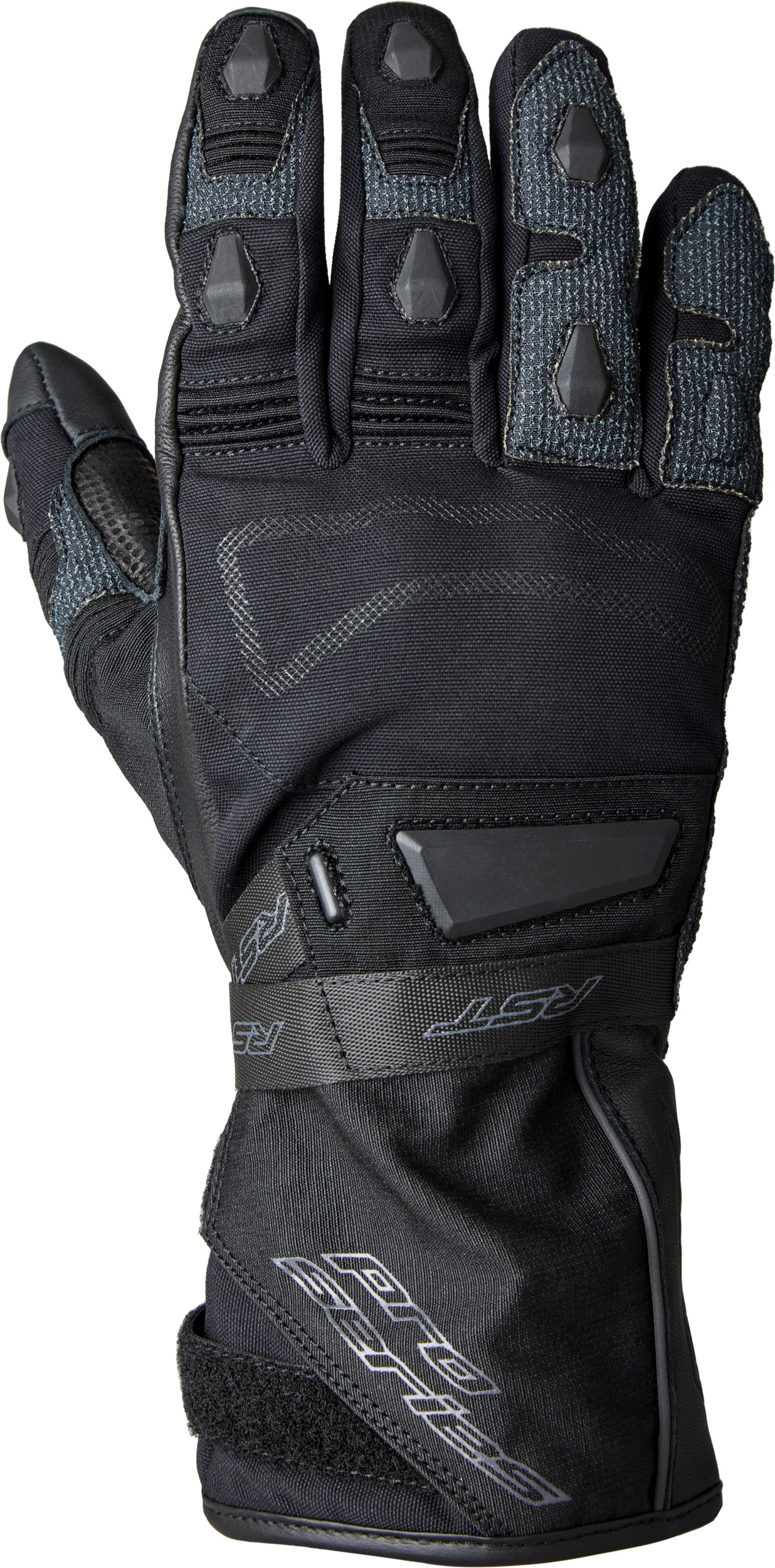 RST Pro Series Ranger CE Waterproof Glove Black 2XL - Waterproof adventure touring glove, size 2XL, Black - Click Image to Close