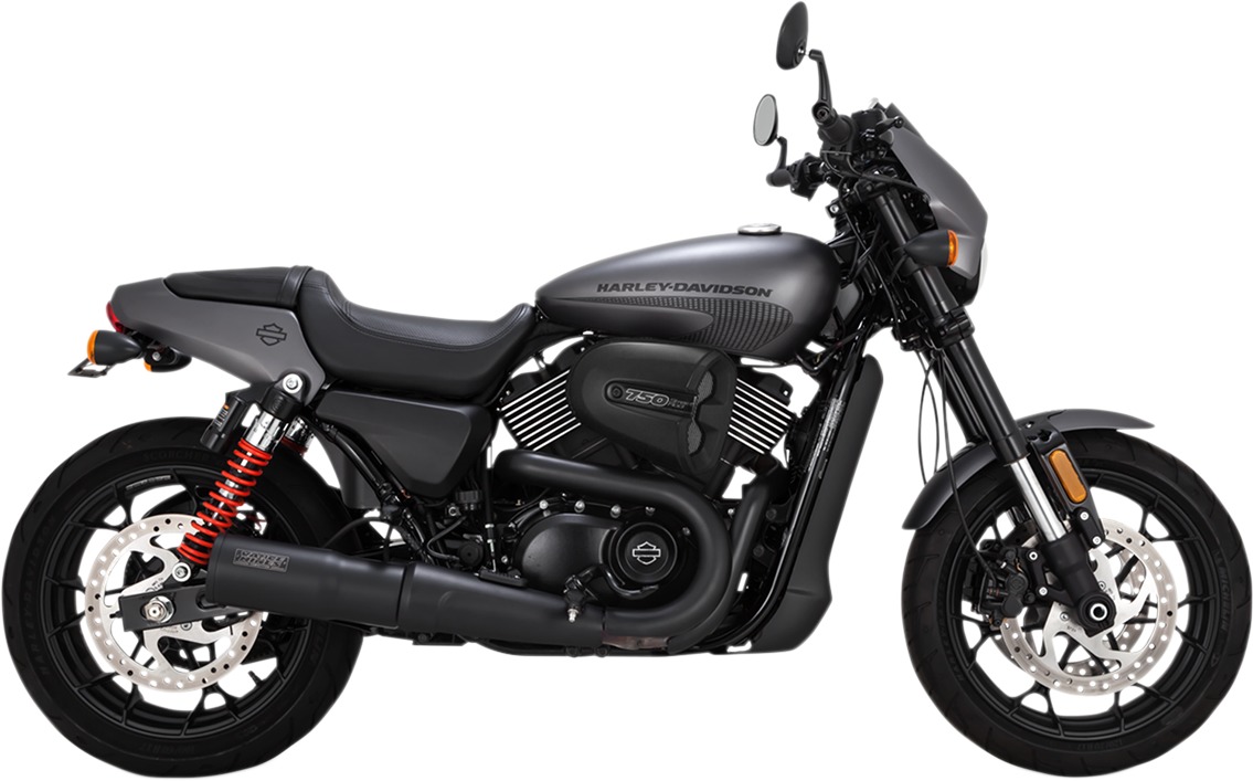 Hi-Output Black Slip On Exhaust - For 14-20 Harley XG500 XG750/A - Click Image to Close