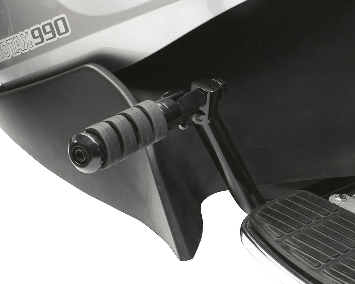 Adjustable Bolt-On Highway Bar Footpeg Mounts - Black - For Spyder GS RS RSS - Click Image to Close