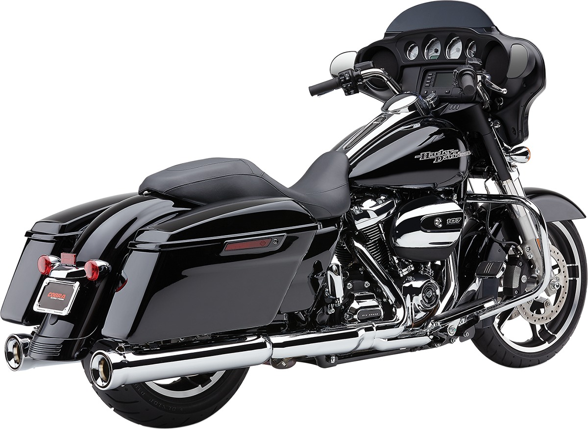 Neighbor Hater Slip On Exhausts 4.5" Chrome - For 17-21 Harley Touring - Click Image to Close