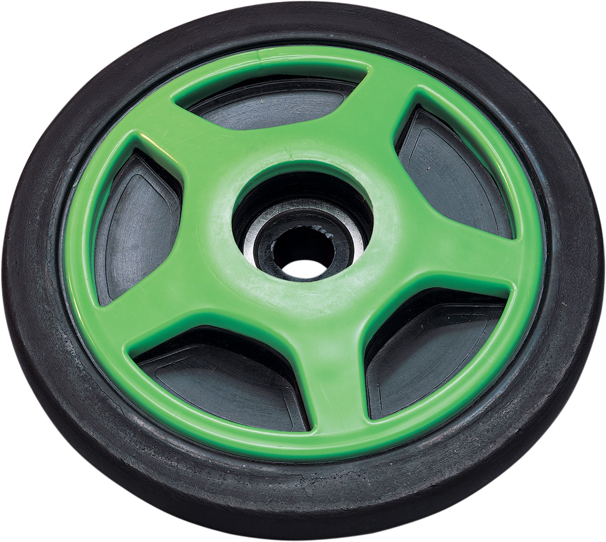 Parts Unlimited Idler Wheel with Insert Green Black For Arctic Cat - Idler wheel for Arctic Cat snowmobiles - Click Image to Close