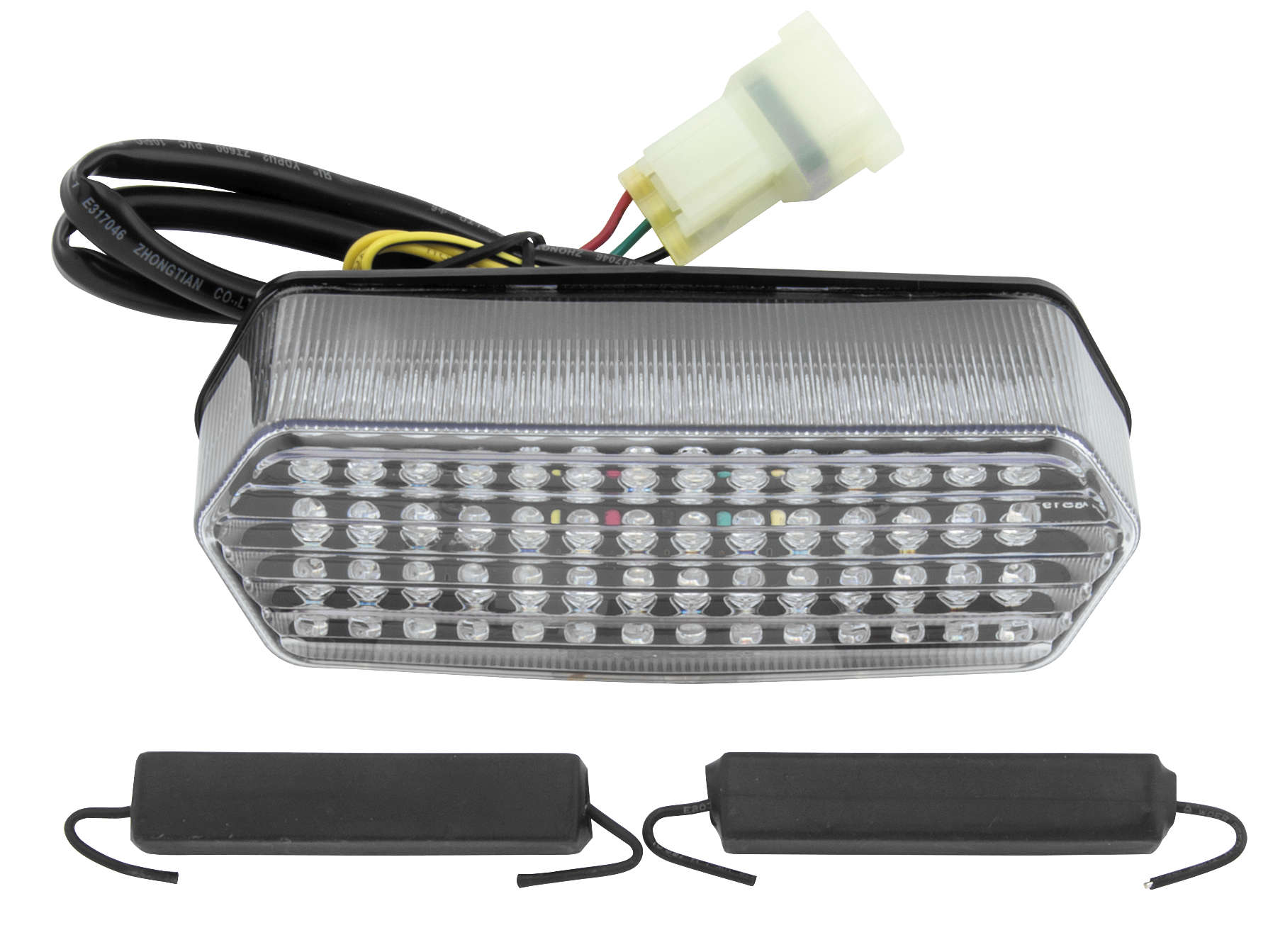 Clear Integrated LED Tail Light Fits Honda Grom 2014-Up - Click Image to Close