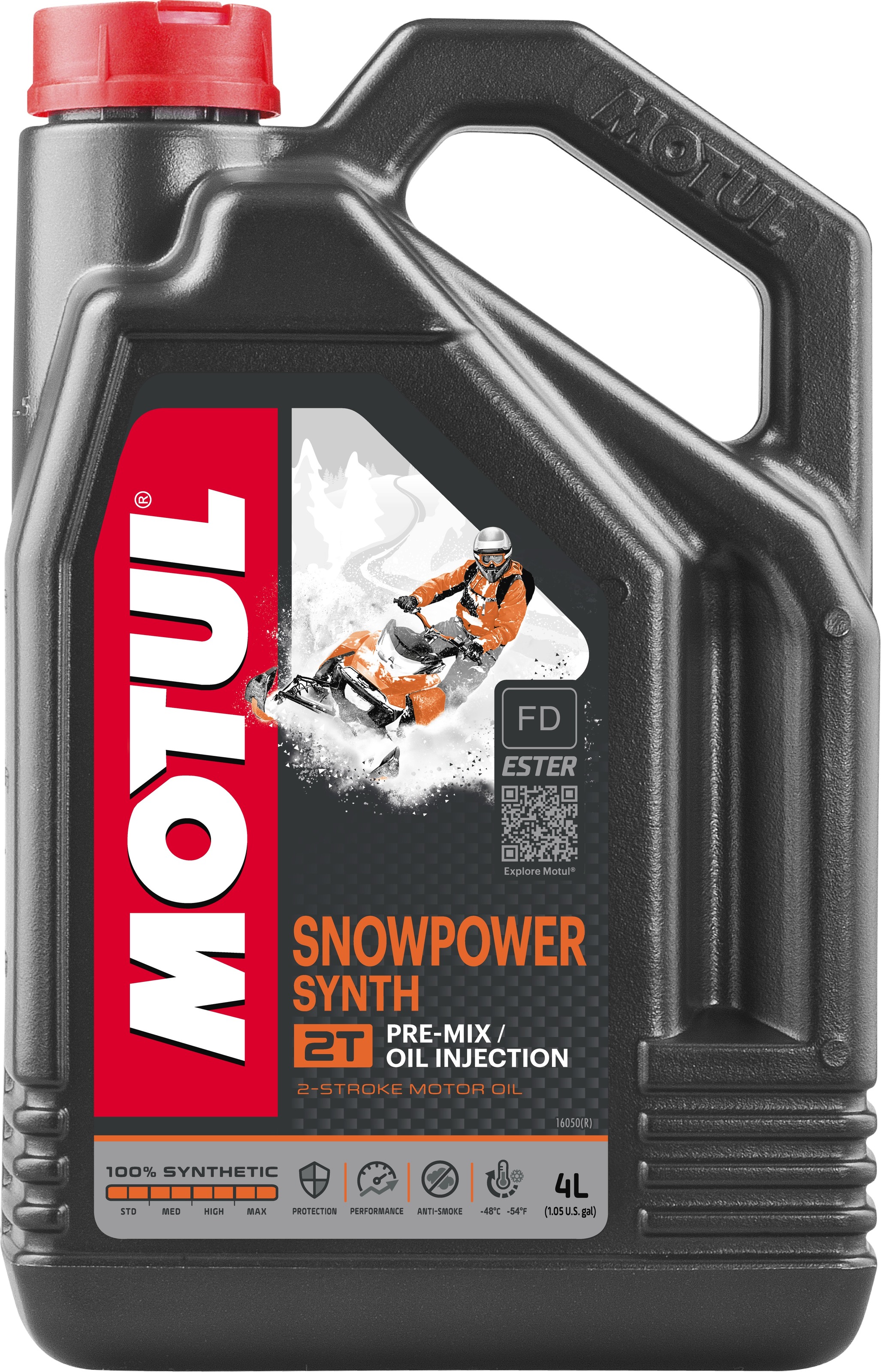 Motul Snowpower 2T Synthetic Engine Oil 4L - 2-stroke synthetic oil for snowmobiles, 4 liter - Click Image to Close