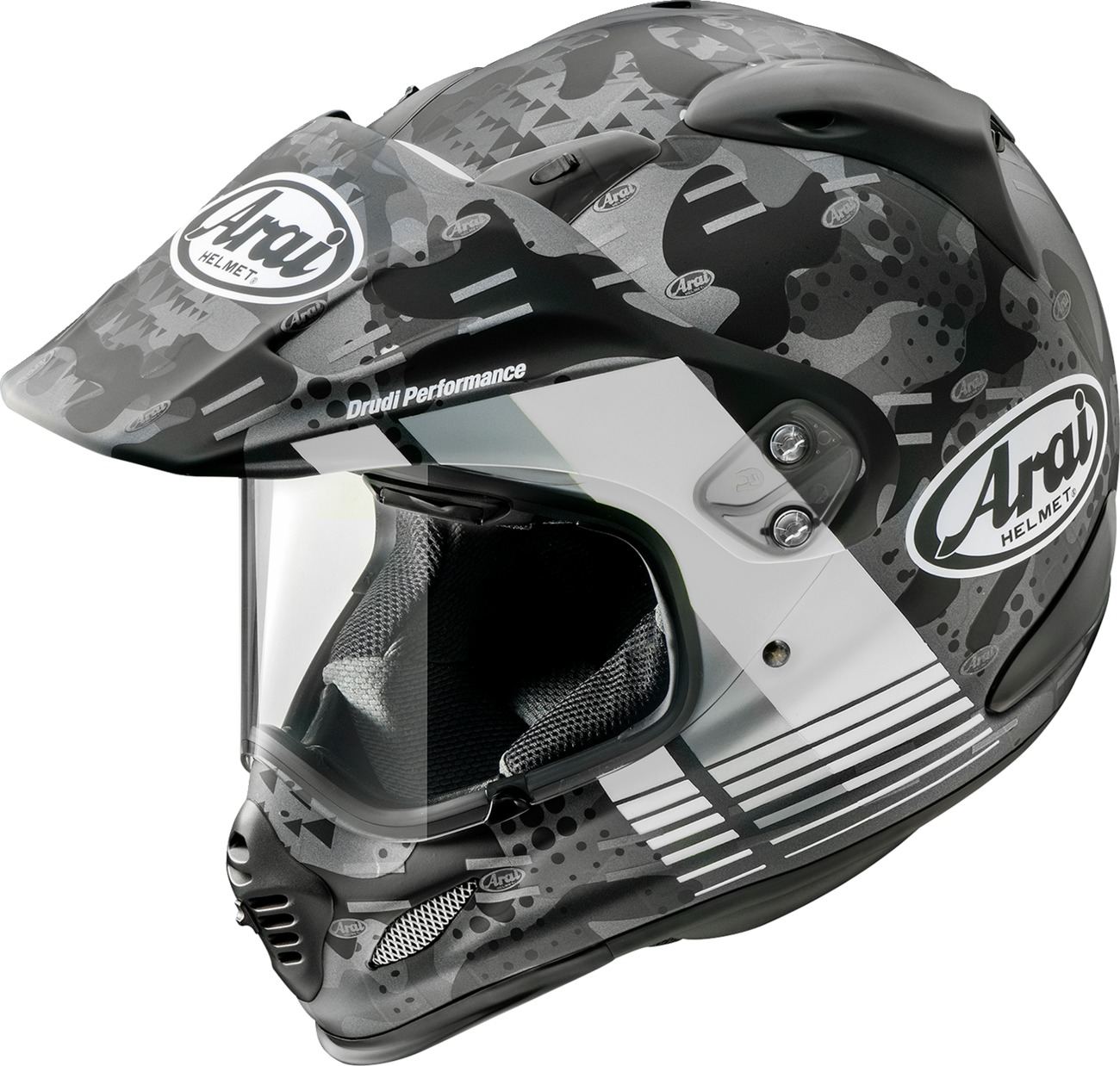 Arai XD-4 Cover Helmet XS White Frost - Dual sport helmet, size XS, color White Frost - Click Image to Close