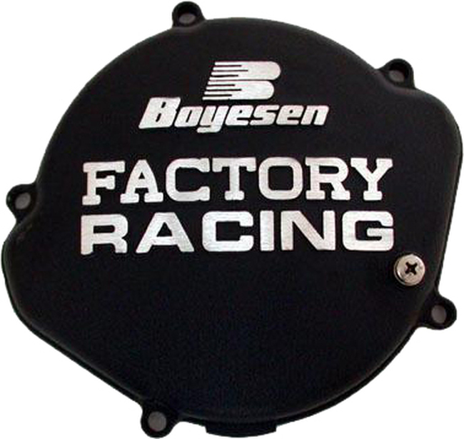 Black Factory Racing Clutch Cover - 00-07 Honda CR125R - Click Image to Close