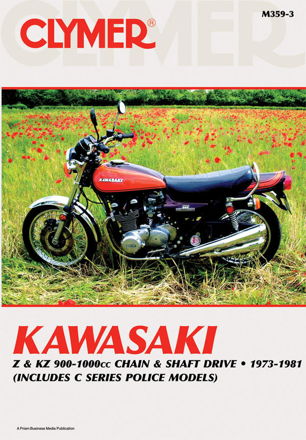 Shop Repair & Service Manual - Soft Cover - For 1973-1981 Kawasaki Z900, Z1000, KZ900 & KZ1000 - Click Image to Close