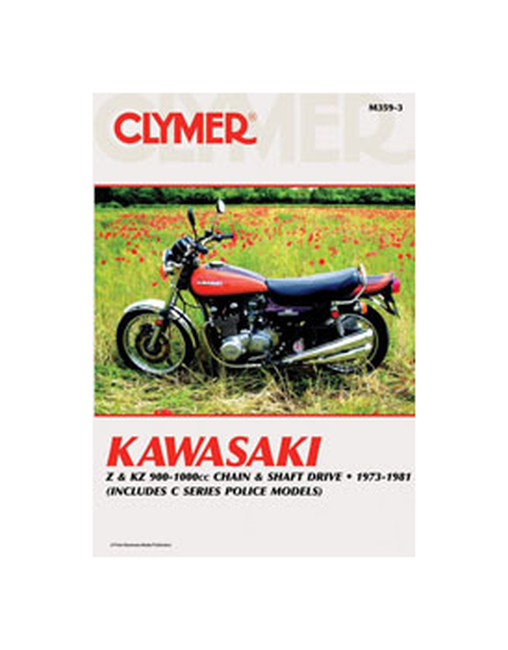 Shop Repair & Service Manual - Soft Cover - For 1973-1981 Kawasaki Z900, Z1000, KZ900 & KZ1000 - Click Image to Close