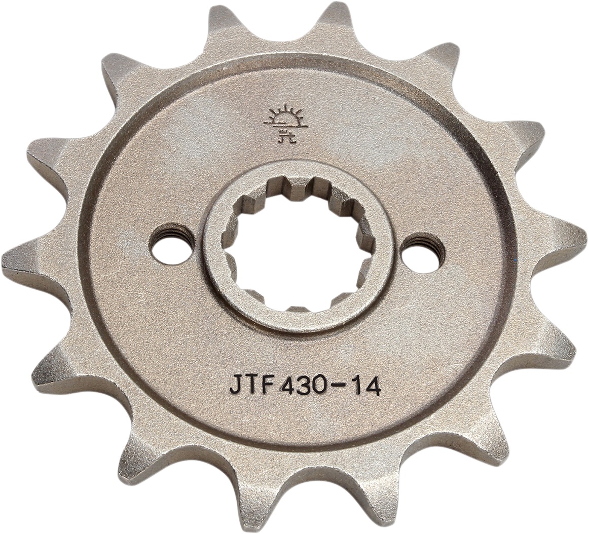 Front Steel Countershaft Sprocket - 14 Tooth 520 - Click Image to Close