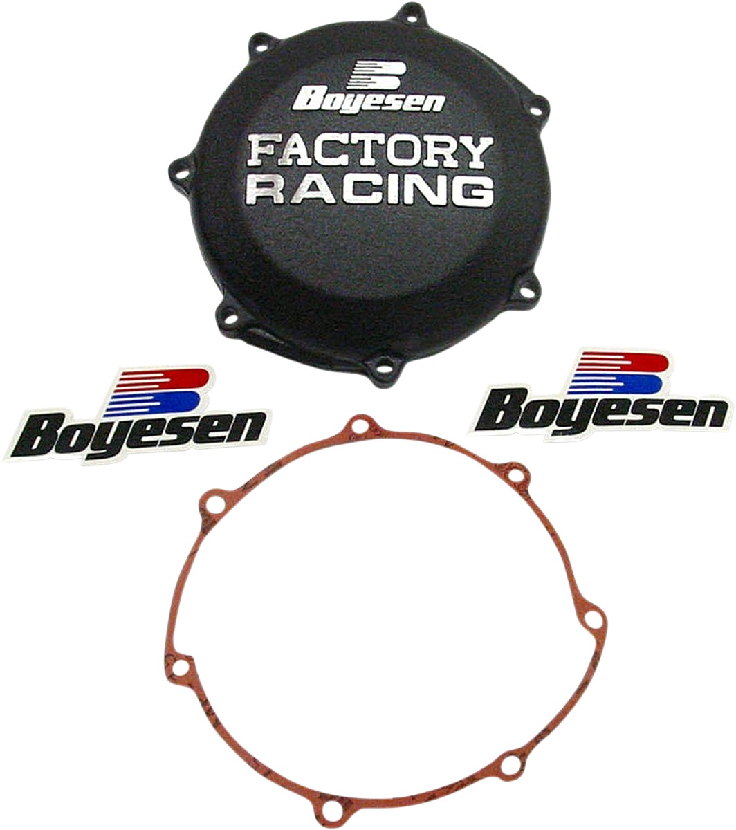Factory Racing Clutch Cover - Black - For 01-13 Yamaha YZ250F WR250F - Click Image to Close