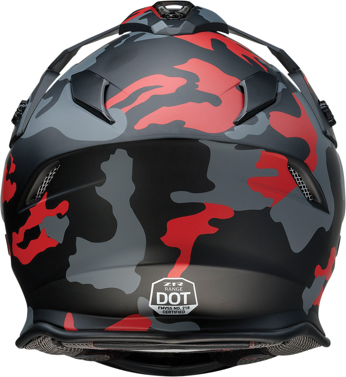 Range Dual Sport Helmet X-Large - Red Camo - Click Image to Close