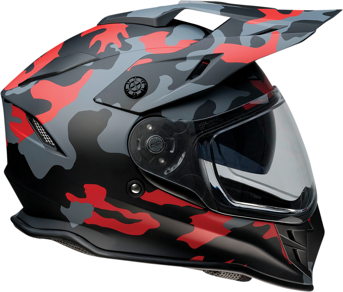 Range Dual Sport Helmet X-Large - Red Camo - Click Image to Close