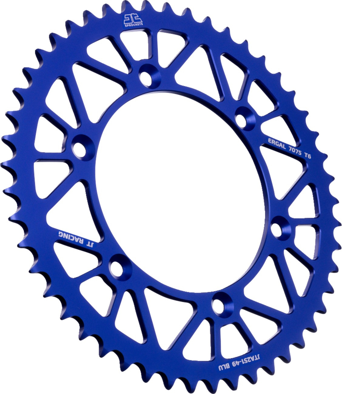 Blue Aluminum Rear Sprocket - 49 Teeth 520 Pitch - Click Image to Close
