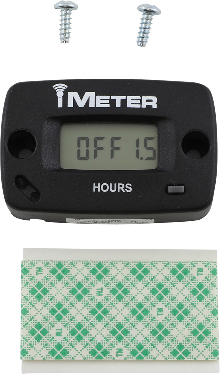 Imeter Wireless Hour Meter - No wiring required - just peel & stick - Click Image to Close