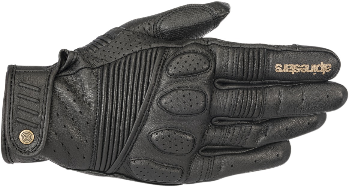 Crazy 8 Leather Motorcycle Gloves Black 3X-Large - Click Image to Close