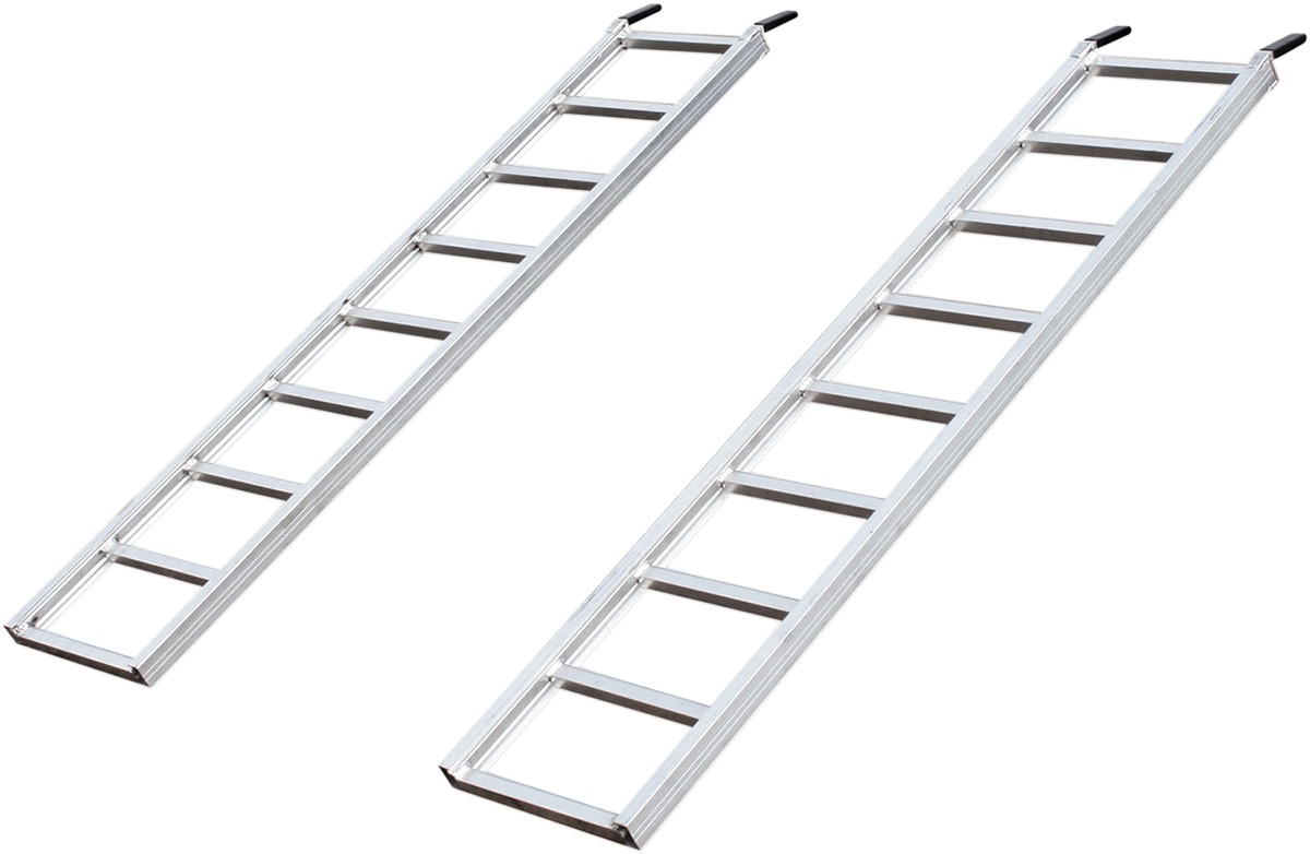 Aluminum Straight ATV Loading Ramps - 69" Long, 14.75" Wide - Pair - 1500 Lbs total capacity, weighs 17 lbs - Click Image to Close