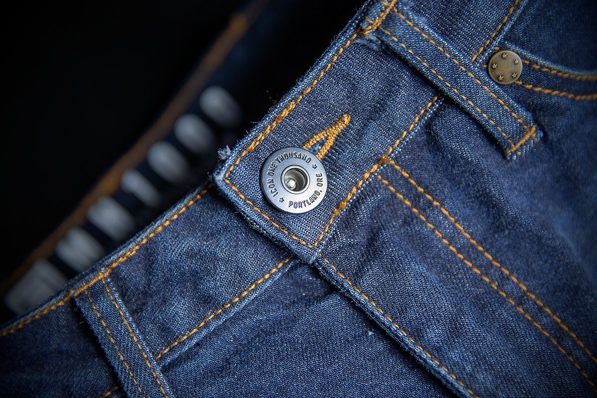 Icon 1000 MH1000 Textile Pants - Blue Women's Size 6 - Click Image to Close