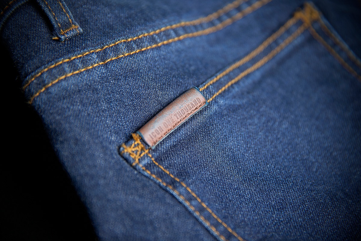 Icon 1000 MH1000 Textile Pants - Blue Women's Size 8 - Click Image to Close