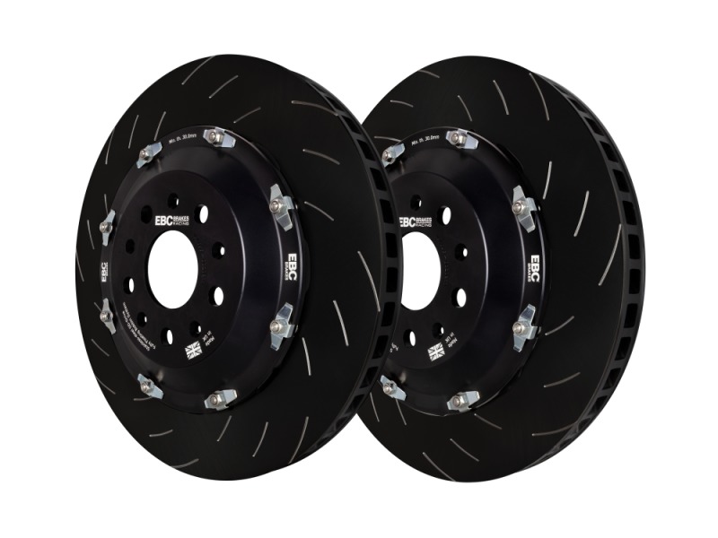 2 Piece SG Racing Rear Rotors - For 2020+ Chevrolet Corvette Stingray 6.2L (w/Z51 Perf Package) - Click Image to Close