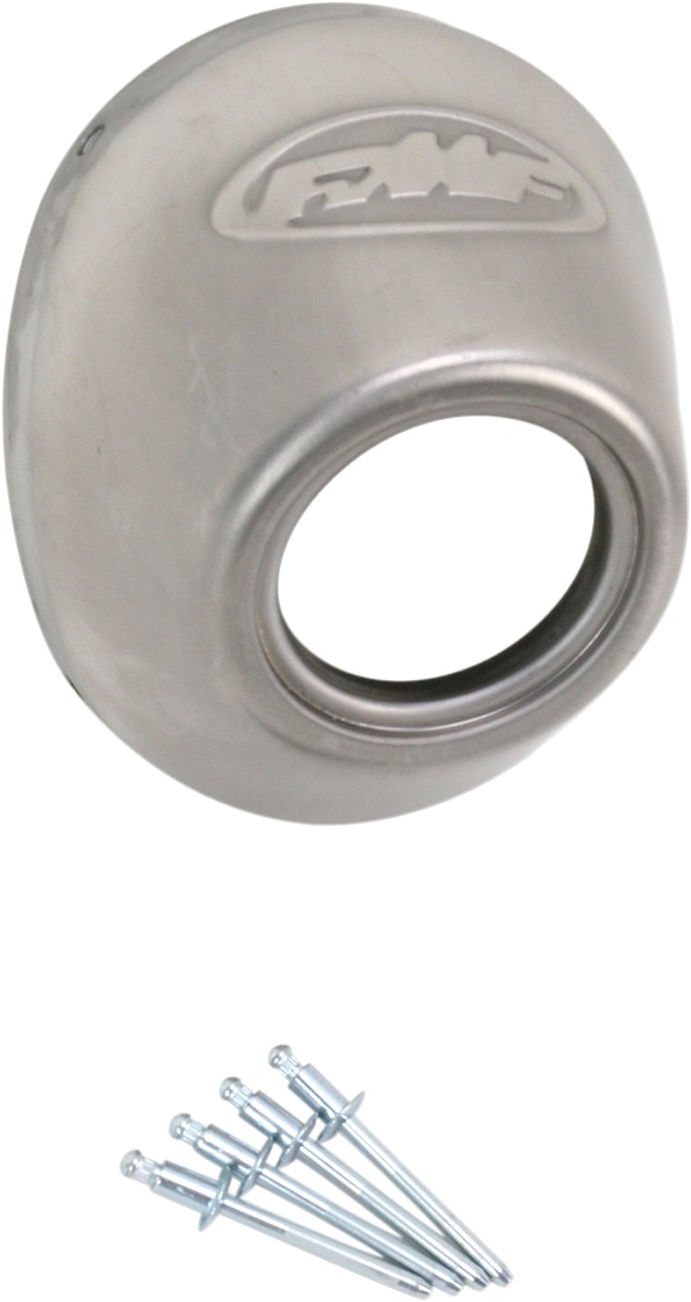 FMF Powercore 4 Q4 Stainless Replacement Rear Cone Cap Straight Cut - Straight cut end cap for FMF Powercore 4 and Q4 exhausts - Click Image to Close