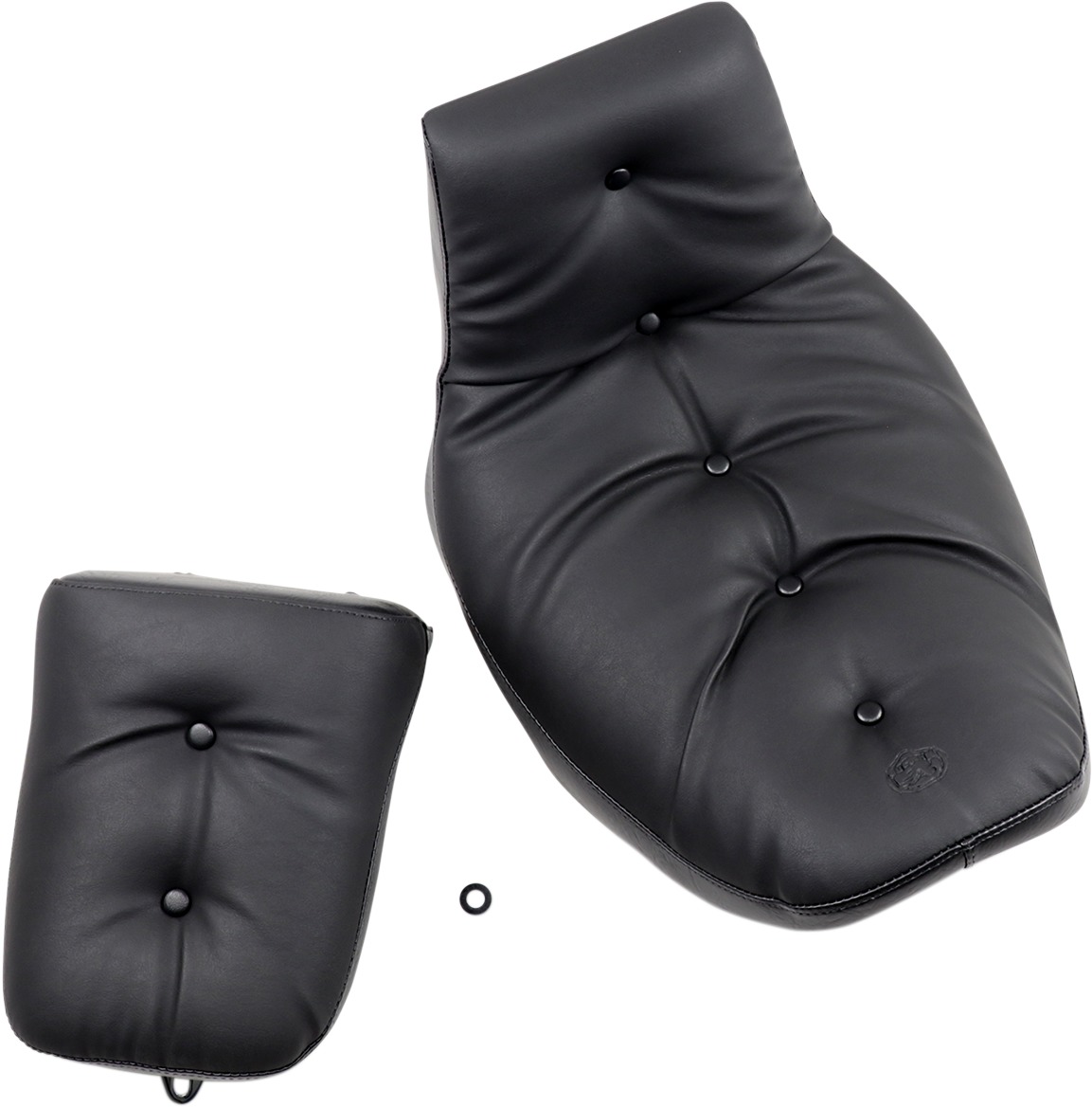 Mustang Regal Duke 2PC Seat Black Fits 82-00 Harley FXR - Click Image to Close